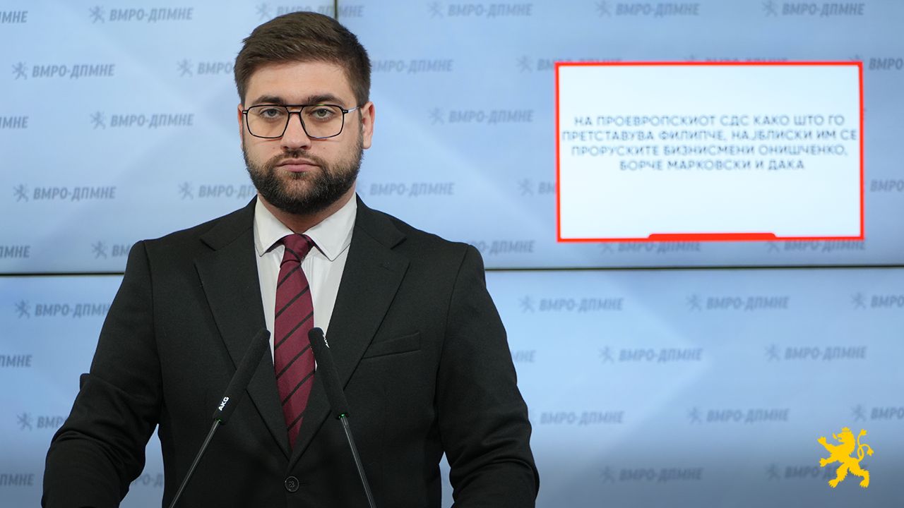 Манасиевски: Филипче и СДС се проевропски само на хартија, во реалноста соработуваат со проруски бизнисмени