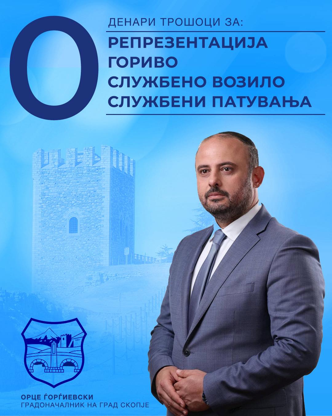 Орце Ѓорѓиевски: Сам си ставам гориво, службените патувања сам си ги плаќам